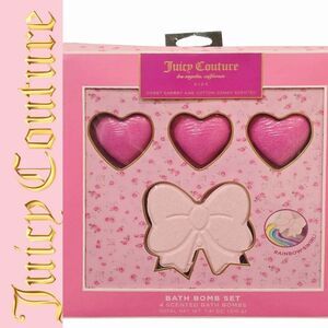 Juicy Couture Bow & Heart-Shaped Bath Bomb Set